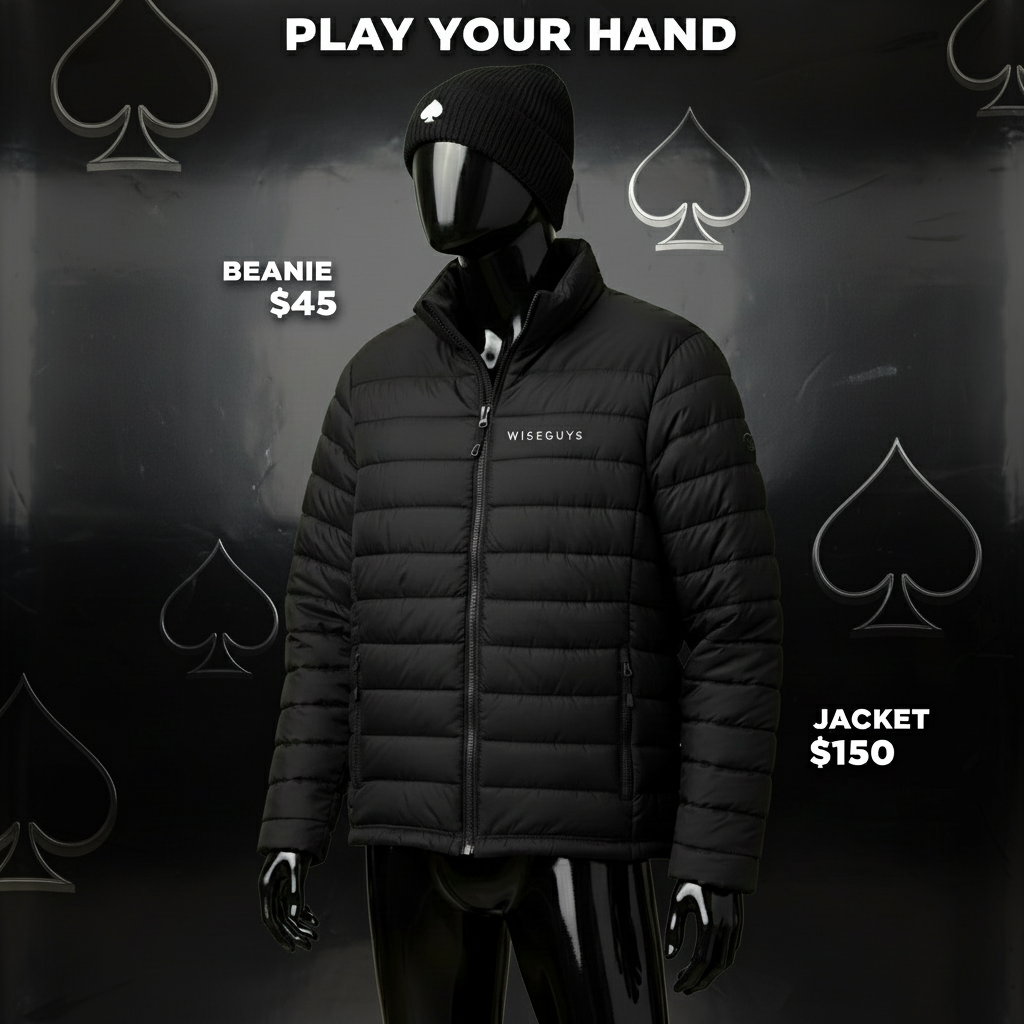 Mannequin with black products in exact pose