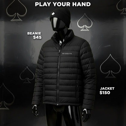 Mannequin with black products in exact pose