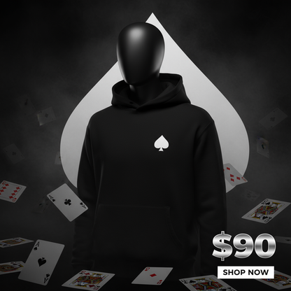 Moody Black Hoodie Ad