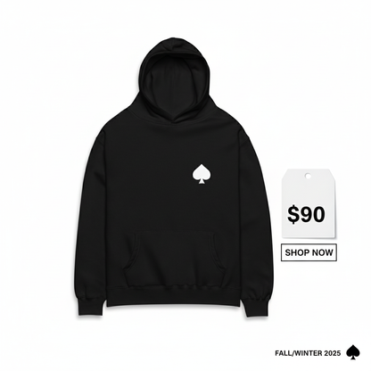 Spade Logo Hoodie Black