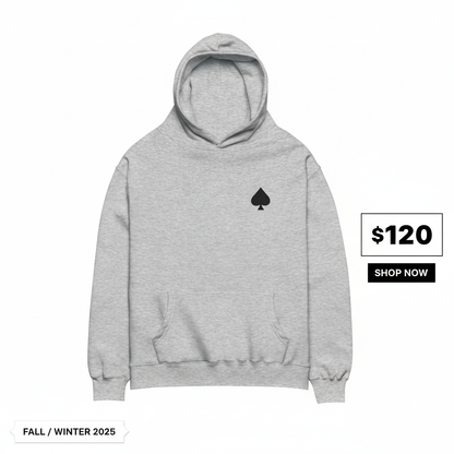 Spade Logo Hoodie Gray